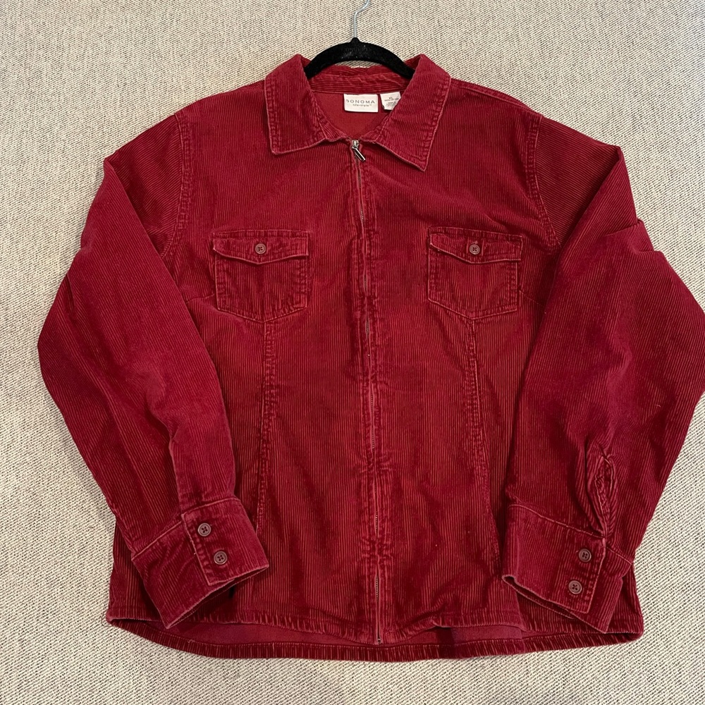 Sonoma vintage red corduroy jacket XL